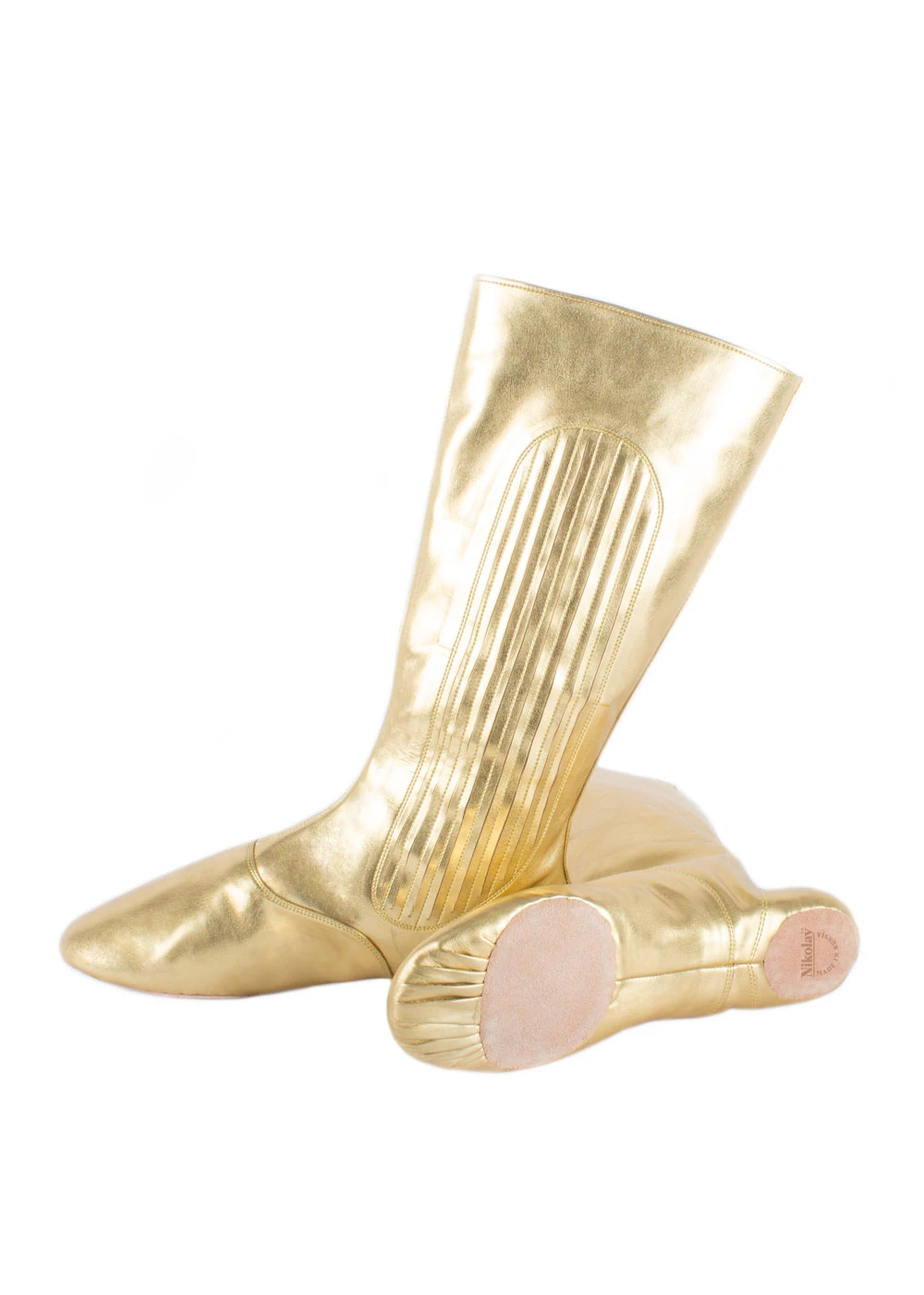 Male Boots With Pleats, Suede